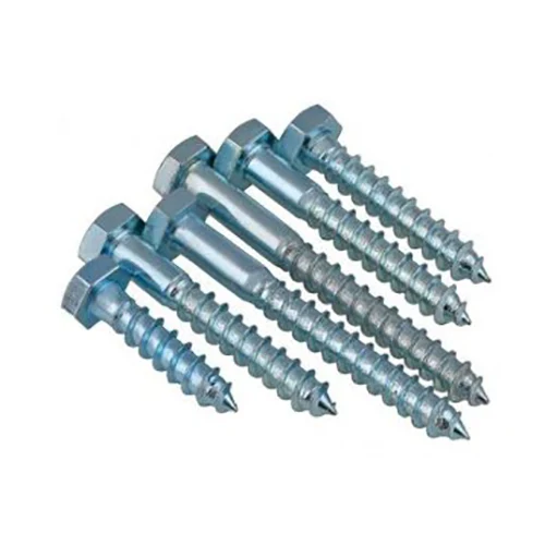 DIN571 GRADO 5.8 Tornillo de madera chapada en zinc